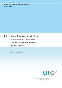 Safety Database Activity Report - Significant Accidents 2009 - Benchmarking and Appendix (Public version)